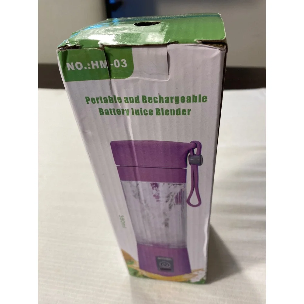 Portable Rechargeable Personal Blender 380mL USB Smoothie Juicer Cup HM-03